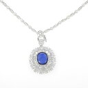 K18WG 非加熱 サファイヤ ネックレス 7.92CT ビルマ産【中古】