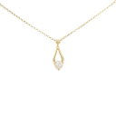 K18YG ダイヤモンド ネックレス 0.20CT【中古】