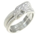PT スネーク ダイヤモンド リング 0.06CT【中古】