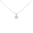 K18WG ダイヤモンド ネックレス 0.03CT【中古】