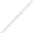 K18WG ダイヤモンド ブレスレット 9.837CT D-H VS2-SI1 VG-GOOD【中古】