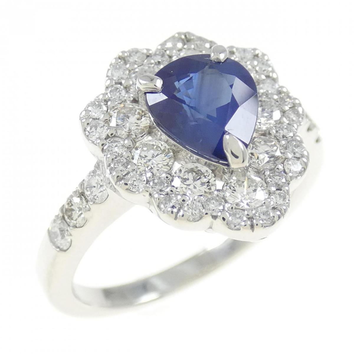 【KOMEHYO】 【新品】PT サファイヤ リング 1.190CT【新品】 【コメ兵】