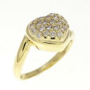 K18YG ハート ダイヤモンド リング 0.31CT【中古】