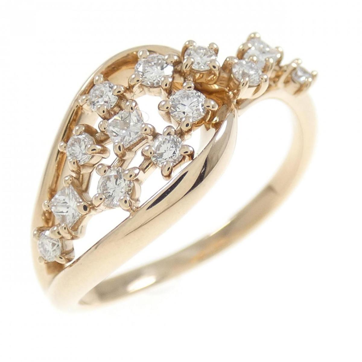 【KOMEHYO】 K18PG ダイヤモンド リング 0.35CT【中古】 【コメ兵】のサムネイル