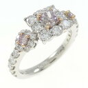 PT/K18PG ダイヤモンド リング 0.370CT FLPP SI1【中古】