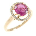 18KPG トルマリン リング 0.904CT【中古】