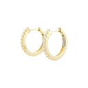 【新品】K18YG フープ ダイヤモンド ピアス 0.40CT【新品】