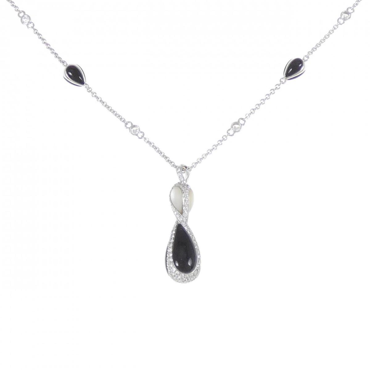 750WG カラーストーン ネックレス【中古】