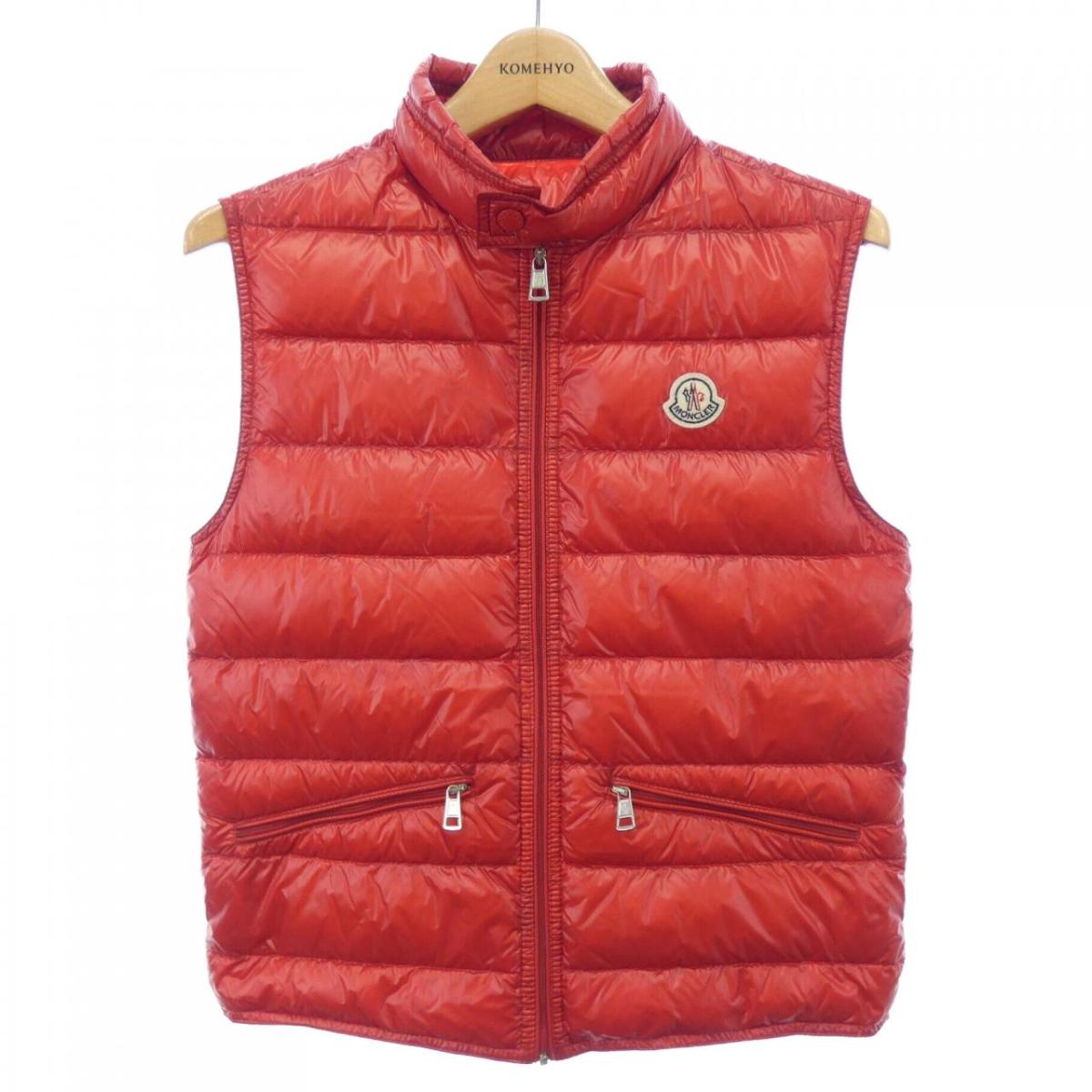 楽天市場】MONCLER ダウンベスト レッド(メンズファッション 楽天市場】MONCLER ダウンベスト レッド(メンズファッション