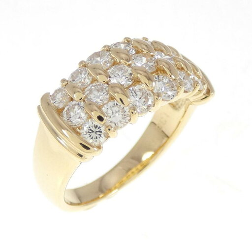 K18YG ダイヤモンド リング 1.38CT【中古】 K18YG ダイヤモンド リング 1.38CT【中古】