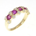 K18YG ルビー リング 0.92CT【中古】