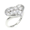 PT ハート ダイヤモンド リング 0.50CT【中古】