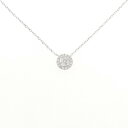 K18WG ダイヤモンド ネックレス 0.35CT【中古】