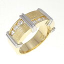 K18YG/PT ダイヤモンド リング 0.53CT【中古】