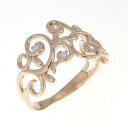 K18PG ダイヤモンド リング 0.10CT【中古】