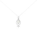 K18WG ダイヤモンド ネックレス 0.356CT【中古】