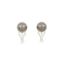 ミキモト 黒蝶パール イヤリング 9.6mm【中古】