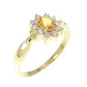 K18YG シトリン リング【中古】(4)