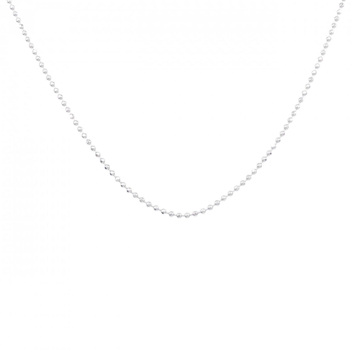 【KOMEHYO】 K18WG ボール チェーンネックレス【中古】 【コメ兵】