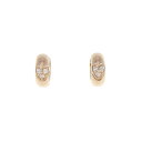 K14PG ハート ダイヤモンド ピアス 0.06CT【中古】