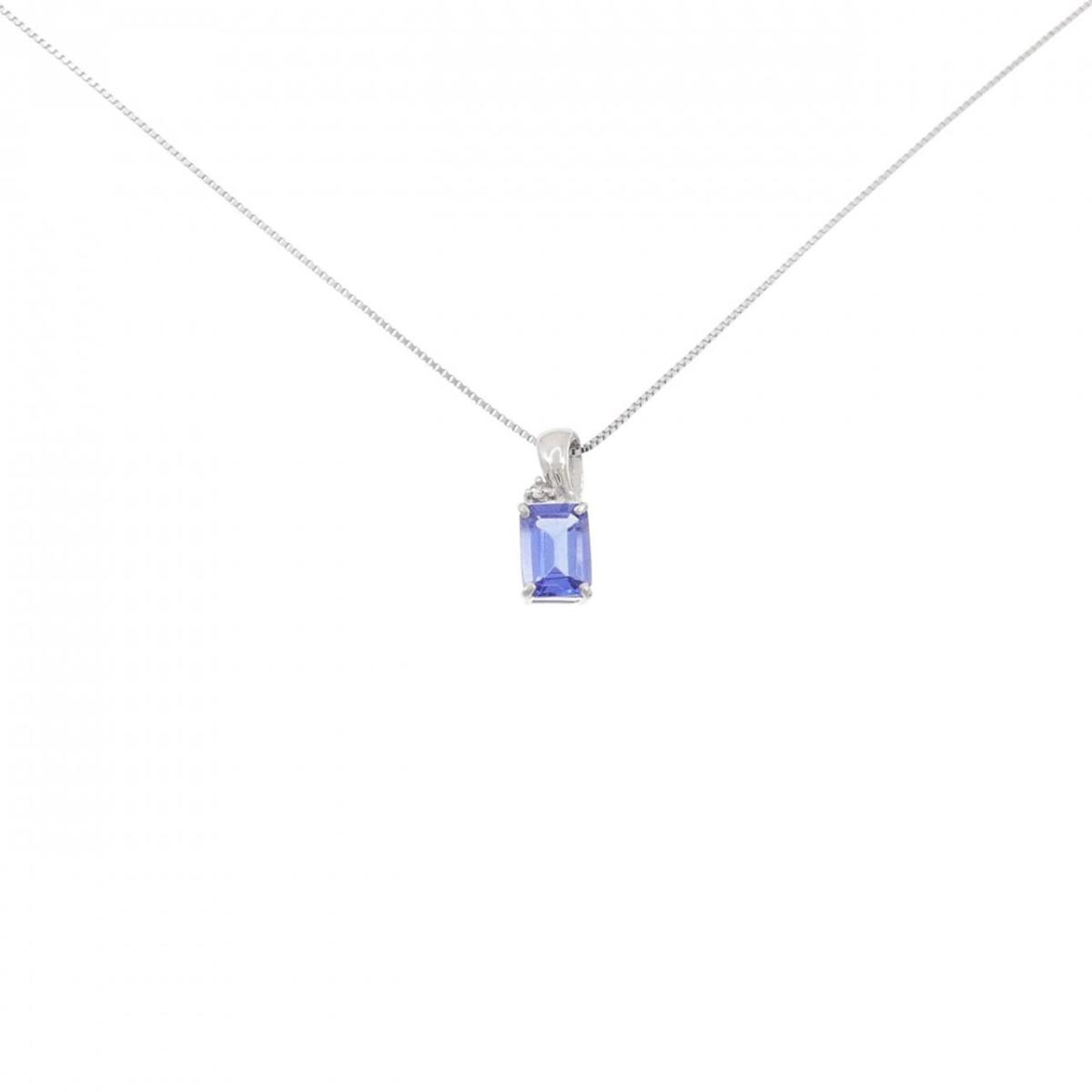 【KOMEHYO】 【リメイク】PT タンザナイト ネックレス 0.83CT【中古】 【コメ兵】