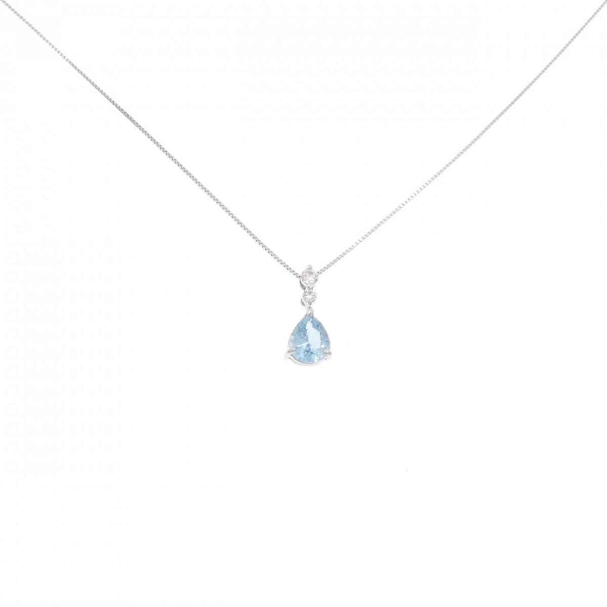 【KOMEHYO】 【リメイク】PT アクアマリン ネックレス 1.03CT【中古】 【コメ兵】