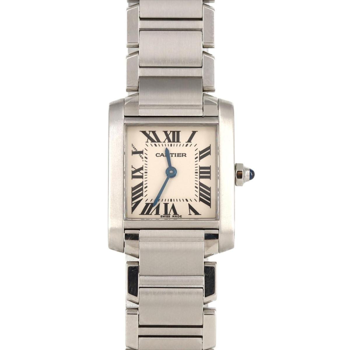 カルティエ タンクフランセーズSM W51008Q3 SS クォーツ【中古】