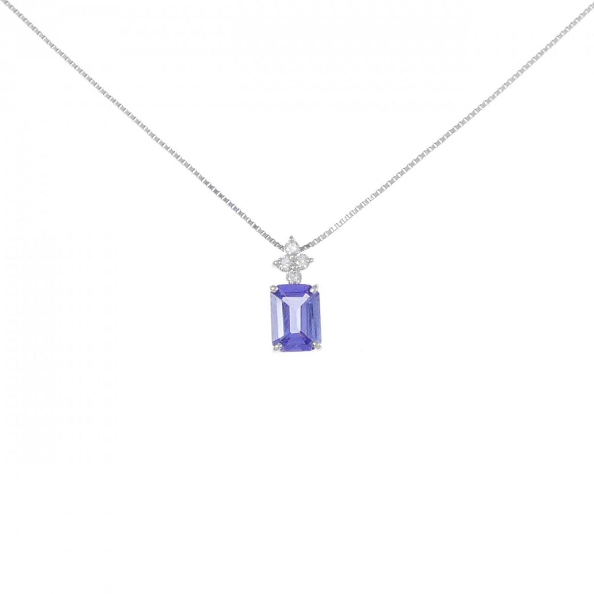 【KOMEHYO】 【リメイク】PT タンザナイト ネックレス 0.85CT【中古】 【コメ兵】