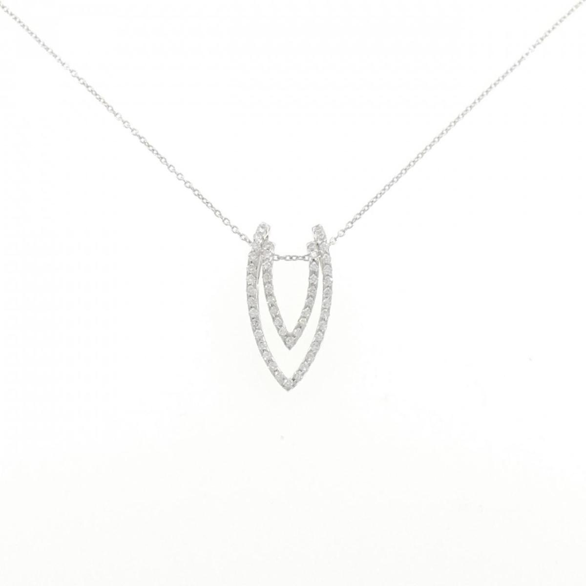 【KOMEHYO】 K18WG 2WAY ダイヤモンド ネックレス 0.68CT【中古】 【コメ兵】