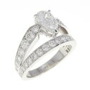 ショーメ ジョゼフィーヌ ティアラ リング 0.72CT D VVS1 ペアシェイプ【中古】