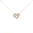 K18PG ハート パヴェ ダイヤモンド ネックレス 1.70CT【中古】