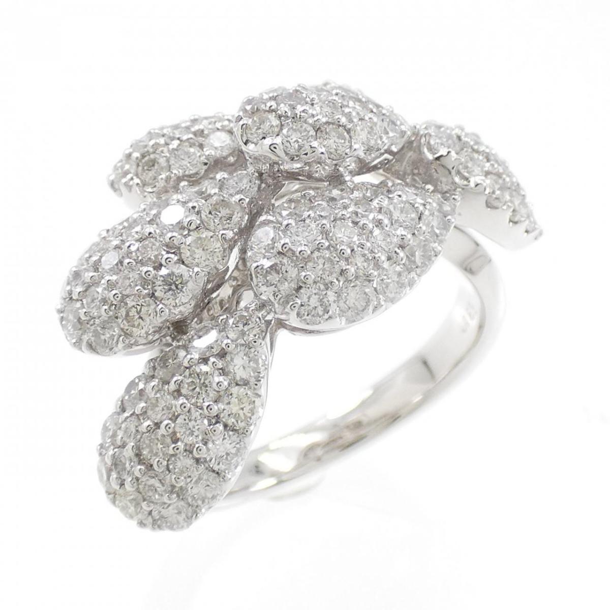 K18WG ダイヤモンド リング 1.89CT【中古】