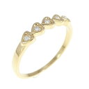 18KT ハート ダイヤモンド リング【中古】