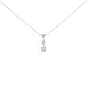 K18WG ダイヤモンド ネックレス 0.20CT【中古】