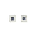 アガット サファイヤ ピアス【中古】