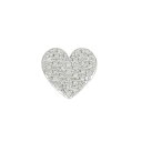 ビジュードエム ハート ピアス 0.16CT 片耳【中古】