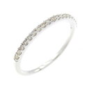 K18WG ハーフエタニティ ダイヤモンド リング 0.13CT【中古】(4)