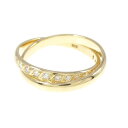 K18YG ダイヤモンド リング 0.15CT【中古】