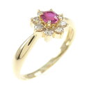 K18YG ルビー リング 0.18CT【中古】