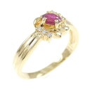 K18YG ルビー リング 0.25CT【中古】
