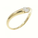 K18YG ダイヤモンド リング【中古】