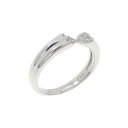 K18WG ダイヤモンド ピンキー リング 0.06CT【中古】