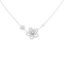グラフ ワイルドフラワー ダブルダイヤモンド ネックレス【中古】