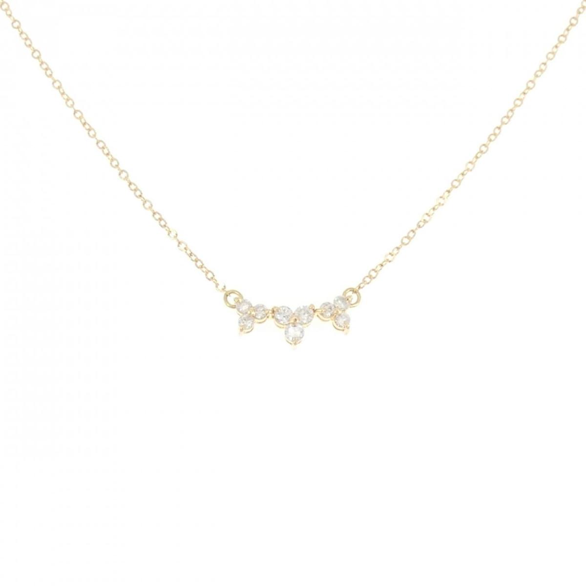 【KOMEHYO】 K18YG ダイヤモンド ネックレス 0.25CT【中古】 【コメ兵】