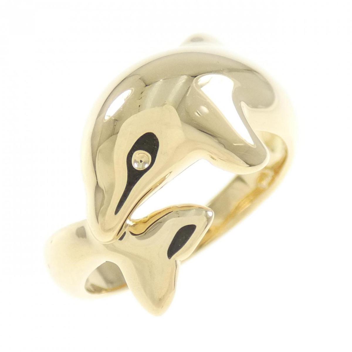 【KOMEHYO】 K18YG ドルフィン リング【中古】 【コメ兵】