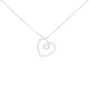 デビアス ハート ダイヤモンド ネックレス【中古】