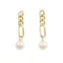 【KOMEHYO】 K18YG アコヤパール ピアス 6.3mm【中古】 【コメ兵】