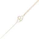 4゜C ハート ダイヤモンド ブレスレット【中古】