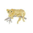 【ヴィンテージ】ティファニー エメラルド ブローチ【中古】