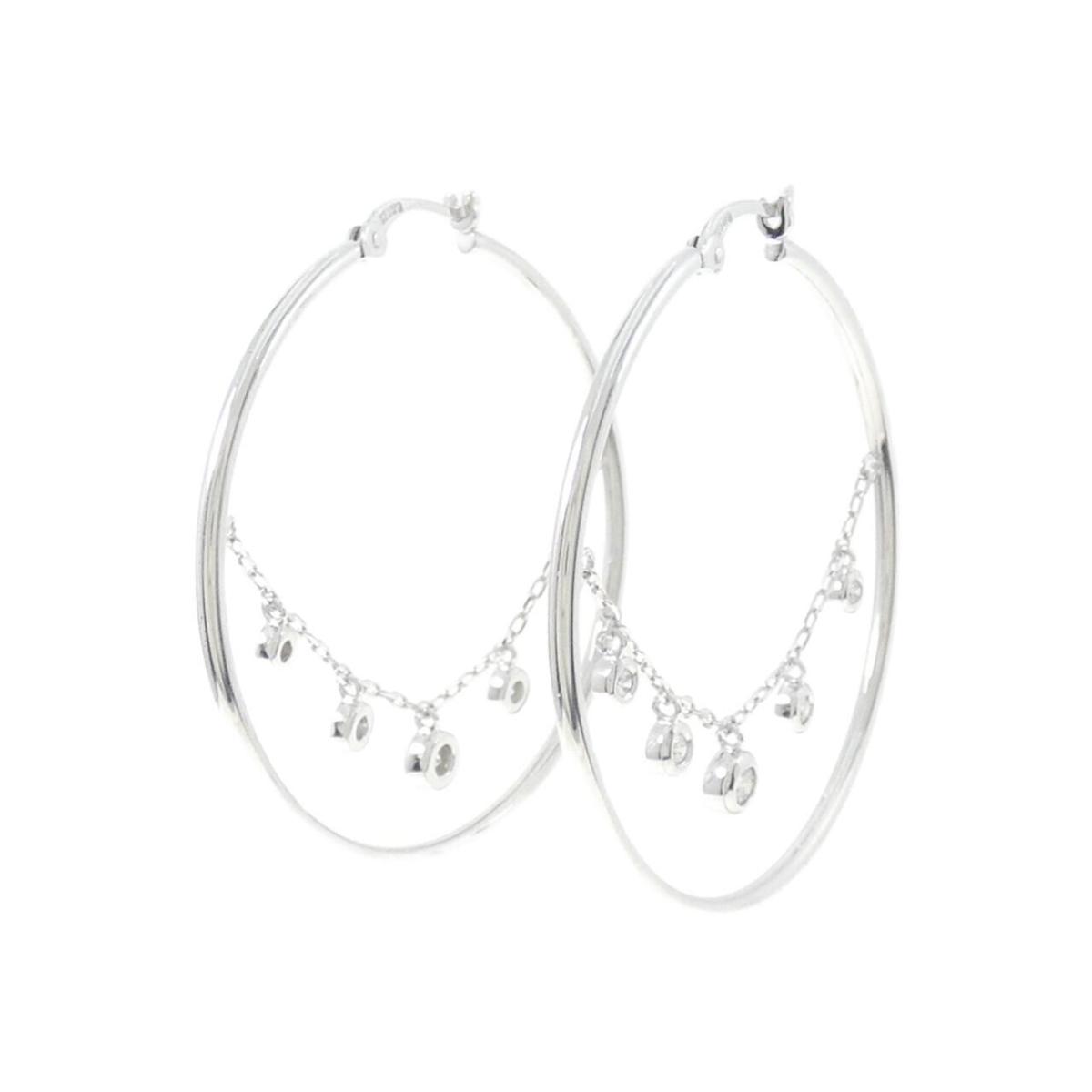 【KOMEHYO】 K18WG ダイヤモンド ピアス 0.22CT【中古】 【コメ兵】